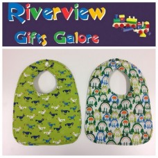 Reversible Bib - Frogs & Birds Reversible Bib - Frogs & Birds